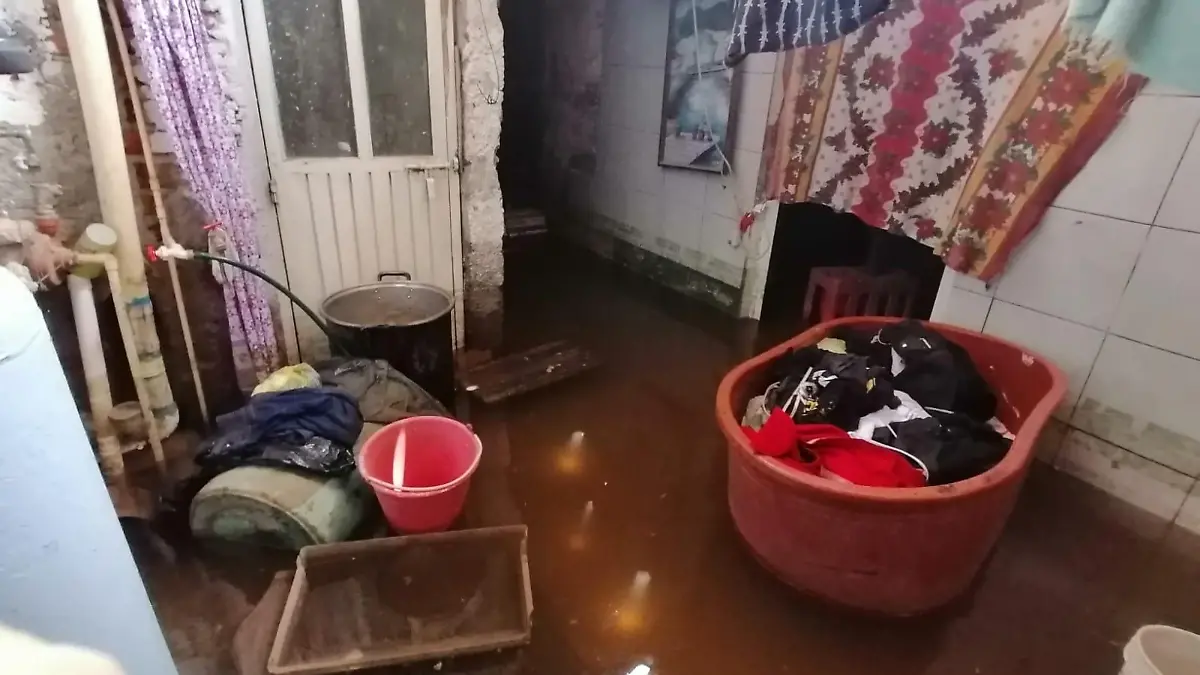 Casa inundada en La Libertad